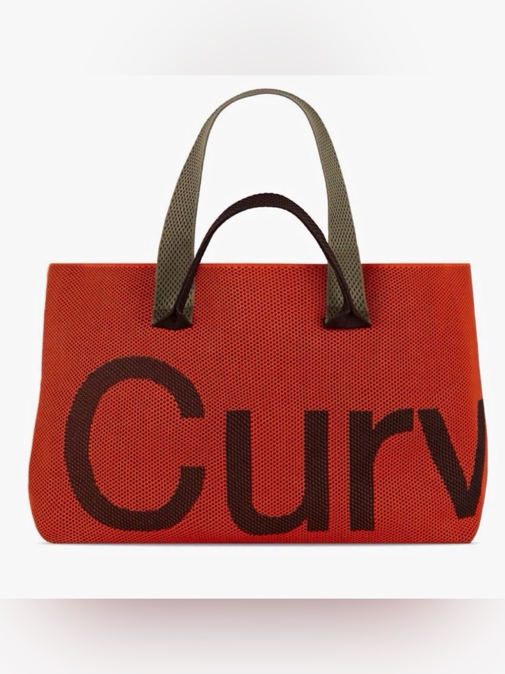 Curves by Sean Brown Perforated Tote - Pumpkin